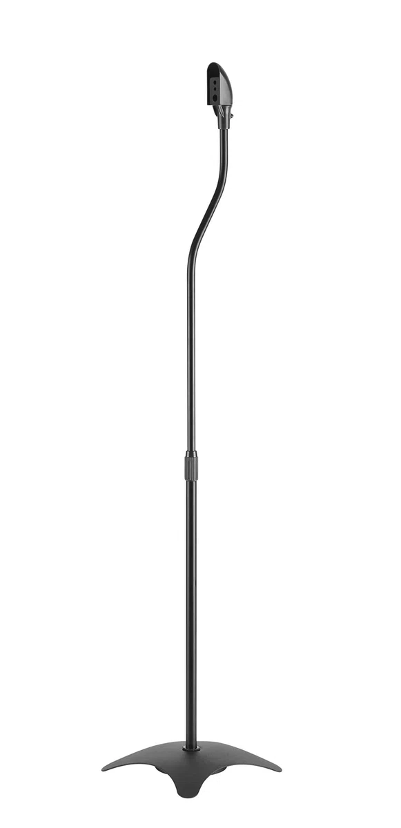 HALTERUNGSPROFI 2 Lautsprecherständer - Universal für Satelliten Surround Boxen Schwarz je 4.5kg belastbar