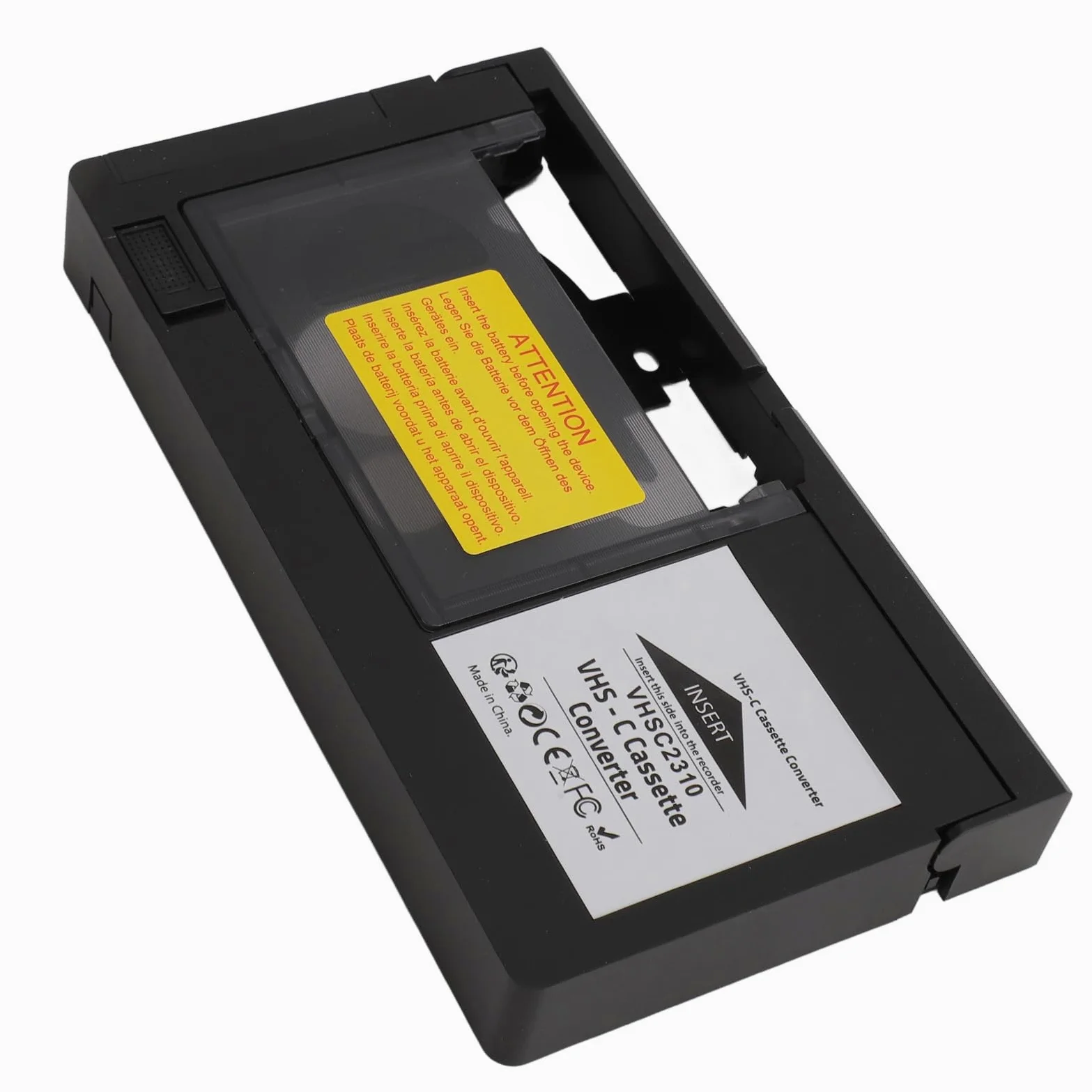 CamcorderKassettenadapter Wiedergabe Videokassettenadapter EinTastenSteuerung für S,VHS,CS und VHSKassetten