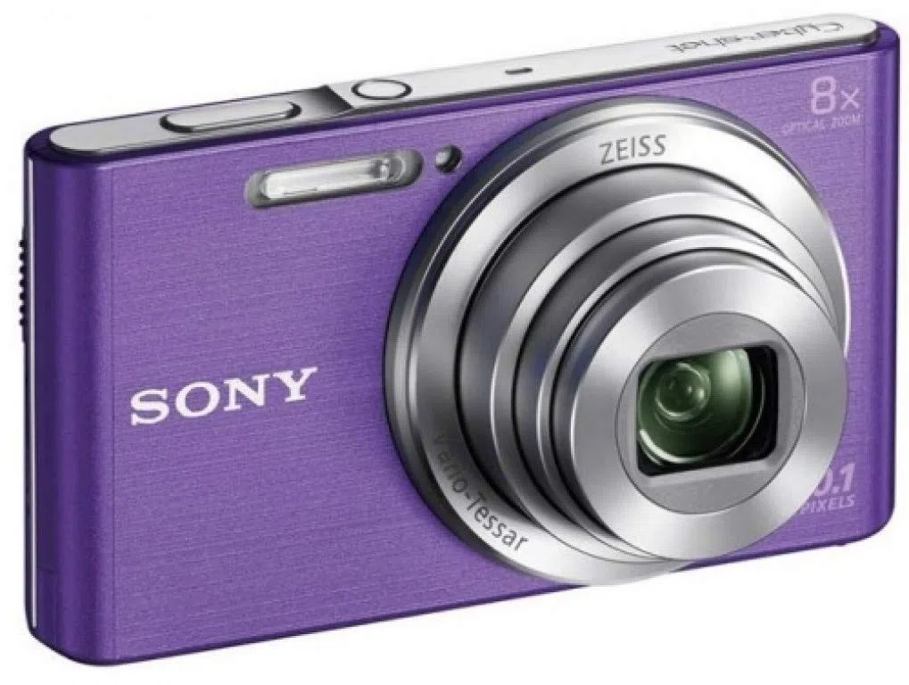 Sony DSC-W830 Digitalkamera (20,1 Megapixel, 8x optischer Zoom, 6,8 cm (2,7 Zoll) LC-Display, 25mm Carl Zeiss Vario Tessar Weitwinkelobjektiv, SteadyShot) violett