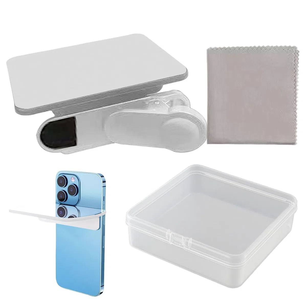 Spiegellinsen Telefon | Kamera -Reflexionsclip - Smartphone -Zubehör -Kit | Handy -Anhang Travel Camping Klettern Selfies Family Sammeln kreativer Inhalte Schöpfer Fotografie -Tool tragbar im Freien
