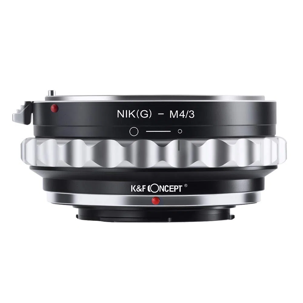 K&F CONCEPT Nik- AI(G)-M4/3 Objektiv Adapter mit Blendenring für Nikon G AF-S F Objektiv auf M4/3 MFT LUMIX DMC-GH1 GH2 GH3 GX7 G1 GF1 GX1