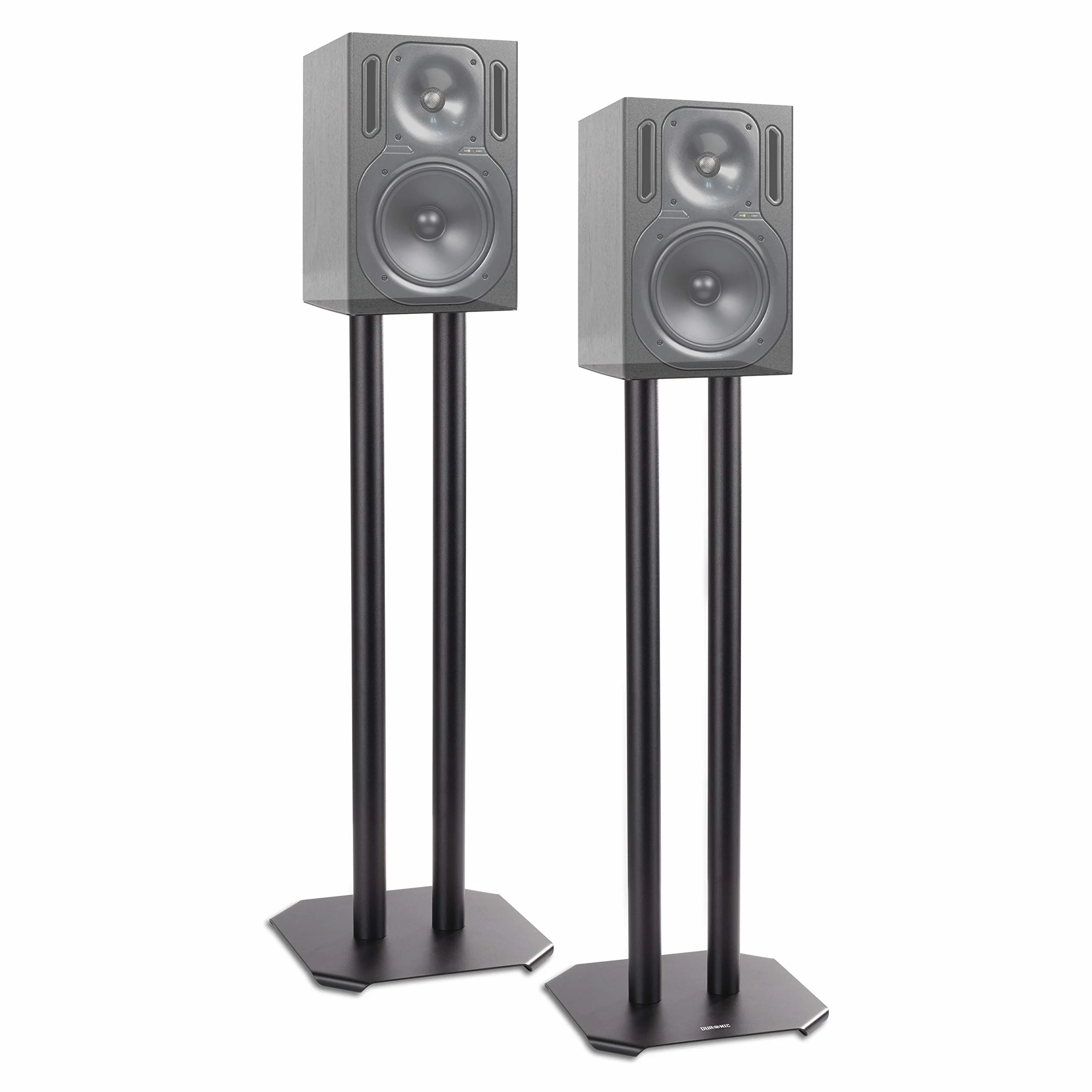 Duronic SPS1022-60 Universal Lautsprecherständer, Höhe 60cm, Heimkino Boxenständer für Surround Sound, 15kg Tragfähigkeit, für Satteliten Lautsprecher