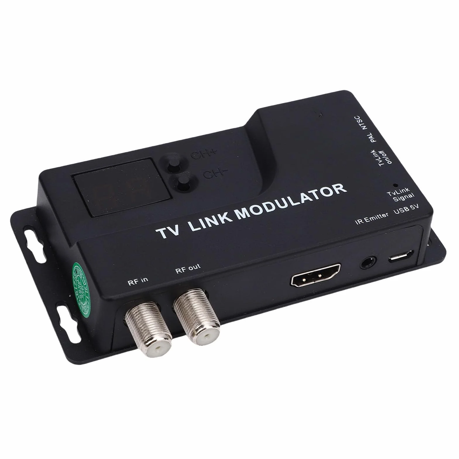 Tosuny HDMI RF Modulator, 1080P HDMI zu Koaxial Konverter mit NTSC/PAL Format, für Altes TV Hotel Kabelsystem, Kompatibel mit Streaming Media Playern und Spielekonsolen