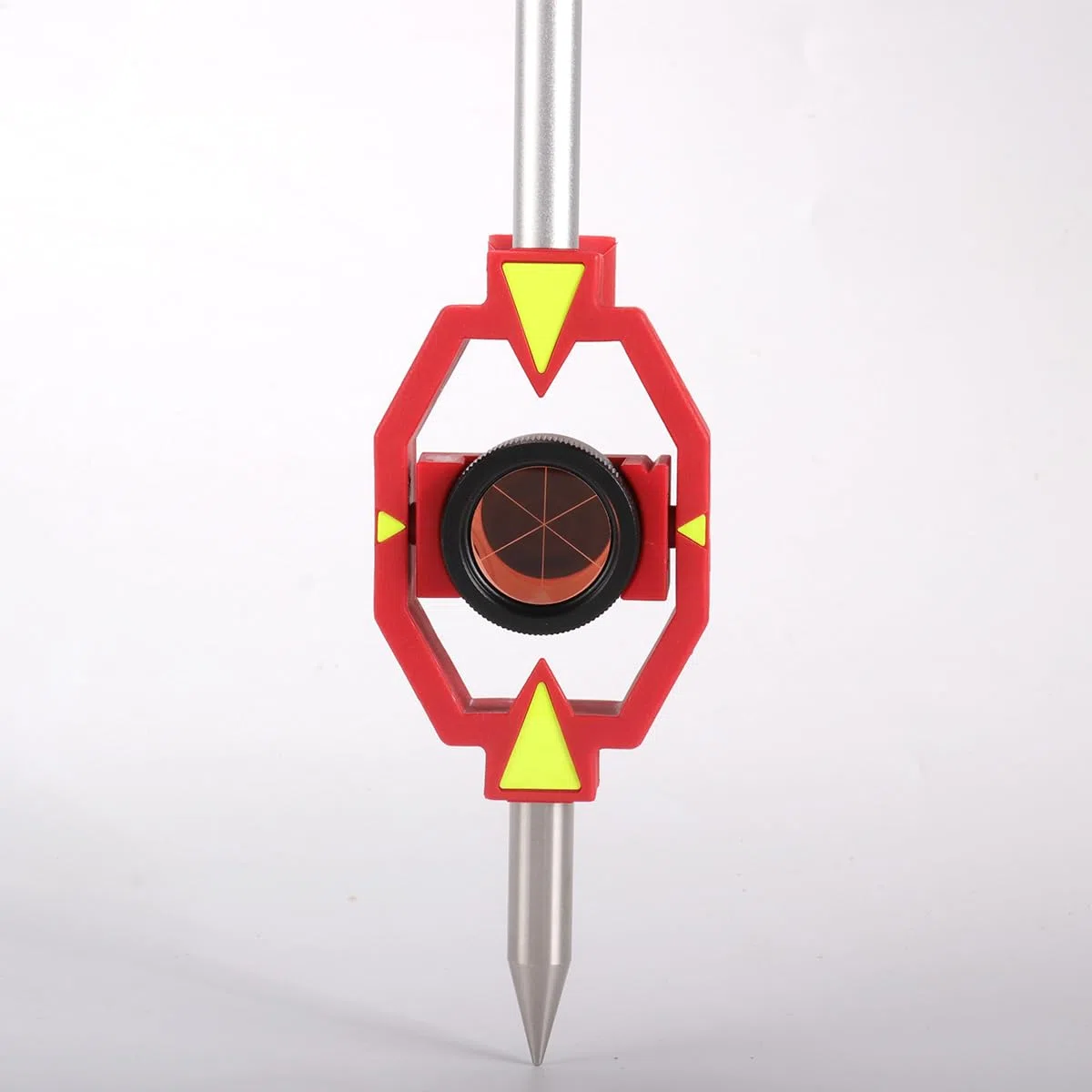 Mini Prisma mit 4 Polen, VermessungsPrisma Miniprisma für Swiss-style Gesamtstation Vermessungsprisma Konstant 17,5mm Offset