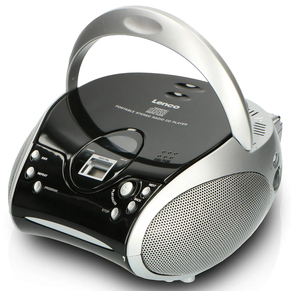 Lenco SCD-24 BL/SI - CD Player - Radio CD Player - Kinder | SCD24 - CD Spieler - Radio-CD-Boombox - CD-Player für zu Hause oder draußen - Blau
