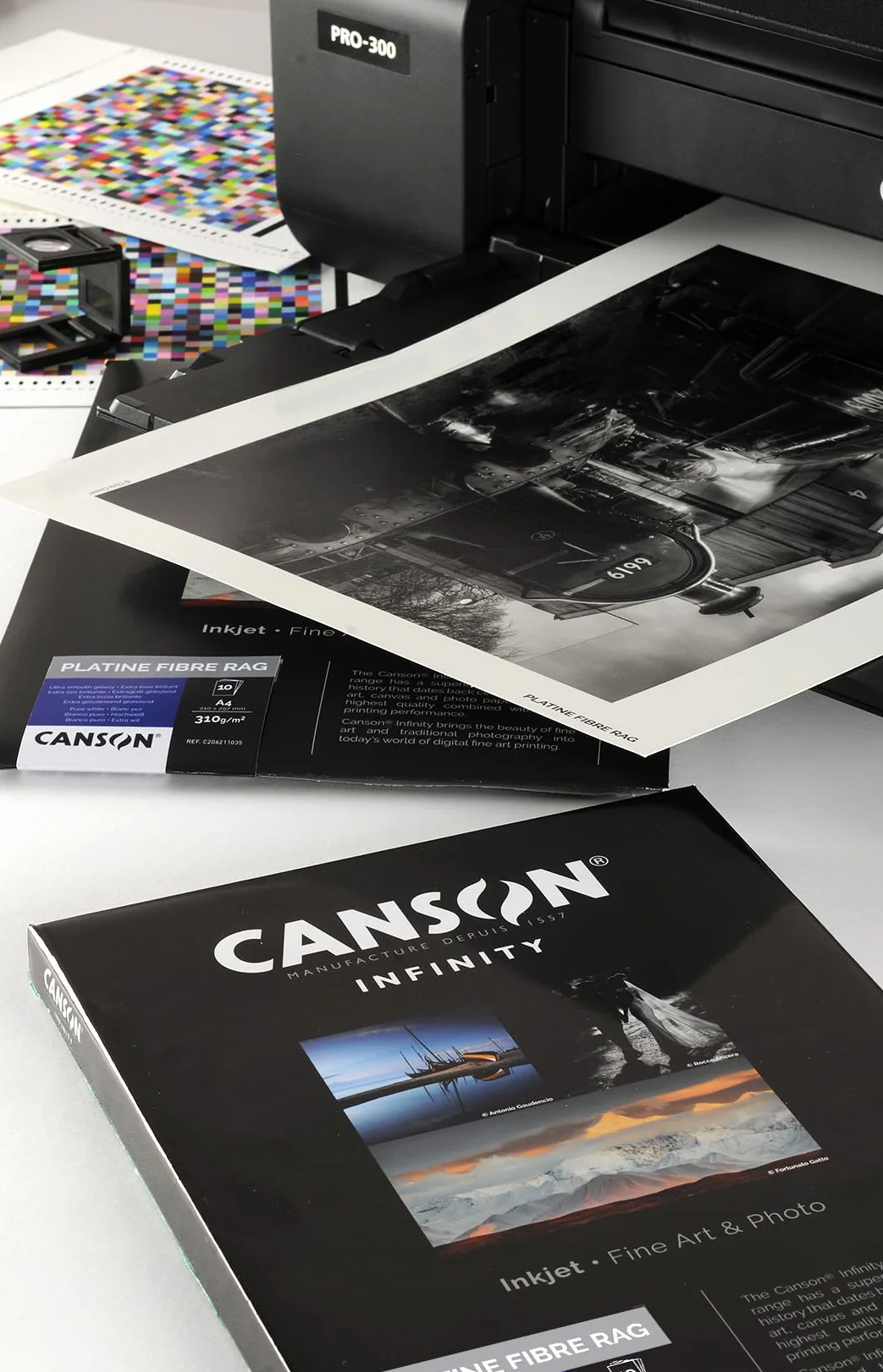 Canson 206211036 Platine Fibre Rag Box, Photopapier, A4 Weiß