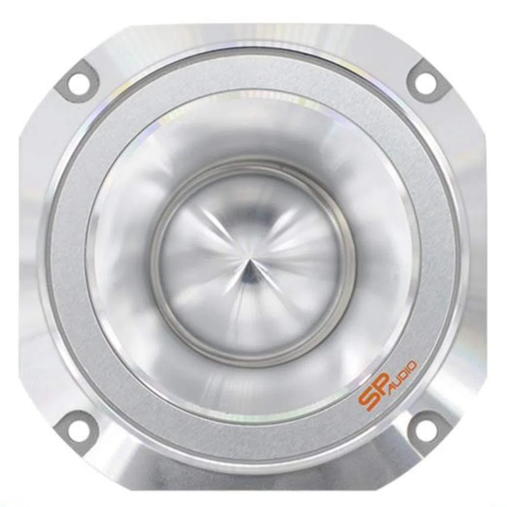 SP Audio 1 SUPER Tweeter SPTW-48 SPTW48 10,00 cm 100 mm 4" Durchmesser 200 watt rms 400 watt max impedanz 4 ohm empfindlichkeit 112 dB Auto Silber, 1 stück