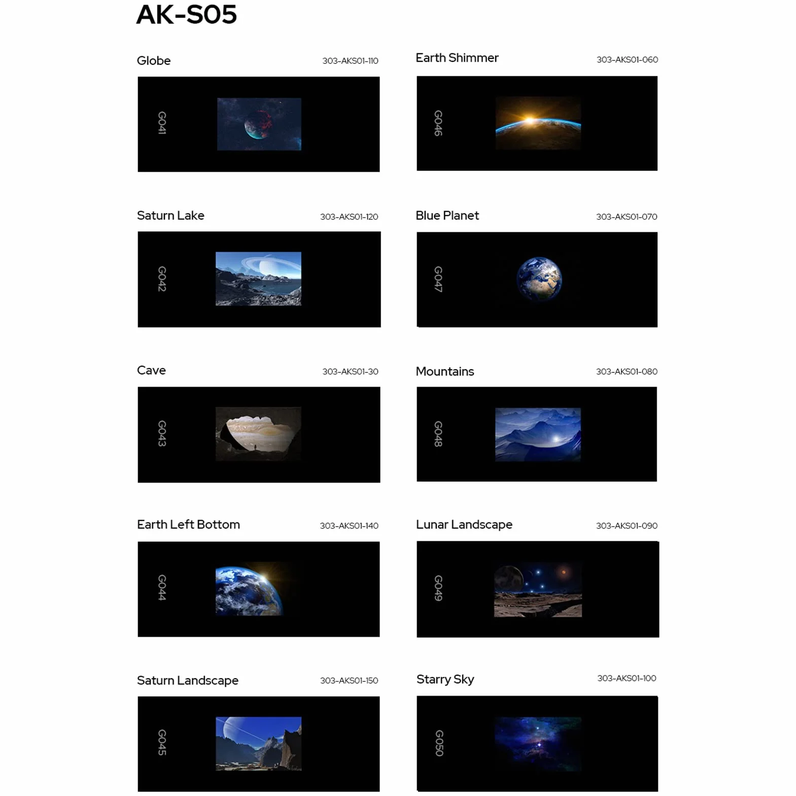 Godox AK-S Full Slide Set Folien Flash-Projektor-Dia-Set für Godox AK-R21 Kamera-Blitzprojektor (60 Stück)