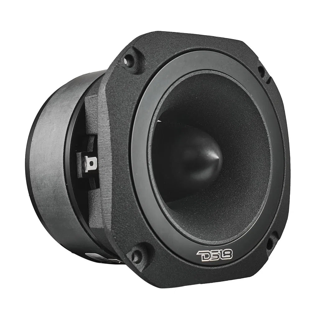DS18 PRO-TW750C-8/BK 10,2 cm Super Bullet Hochtöner mit 3,8 cm Titan-Schwingspule und übergroßem Ferritmagnet, 200 Watt, 8 Ohm, Schwarz, einzeln
