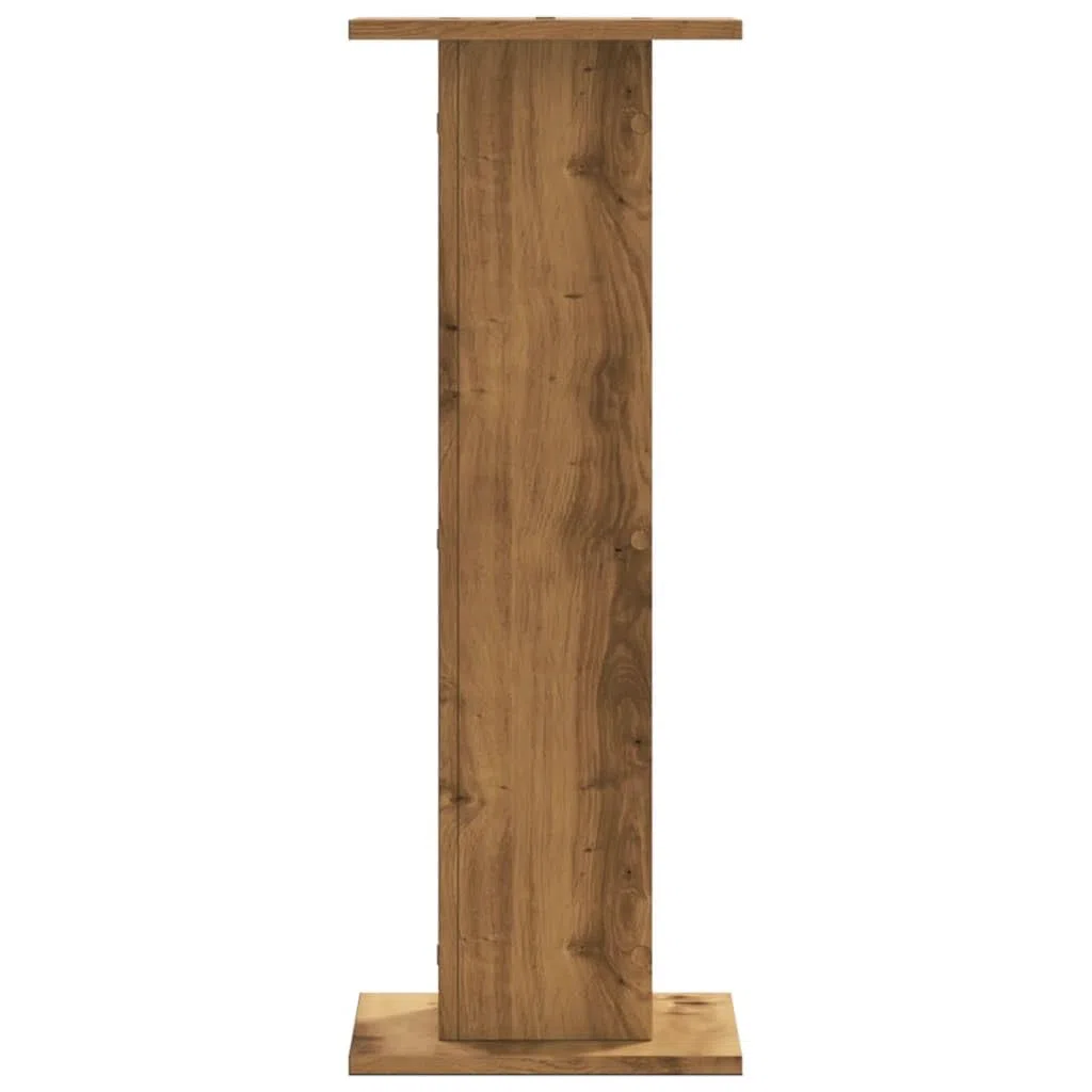 vidaXL Lautsprecherständer 2 STK., Hoher Boxenständer, Lautsprecherpodest für HiFi Heimkino Surround Sound, Verbessertes Audio-Hörerlebnis, Artisan-Eiche Holzwerkstoff