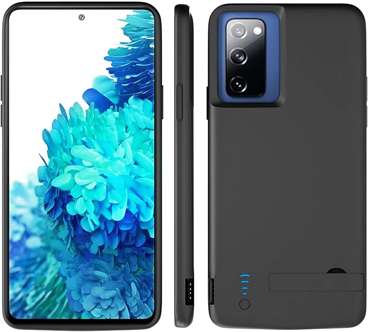 ELLENNE Cover mit Akku für Samsung S20 Ultra 5G 6,9 Zoll Slim 6000 mAh | Schutzhülle mit integriertem Akku, kompatibel mit Samsung S20 Ultra 5G 6,9 Zoll (16,9 cm), Slim 6000 mAh