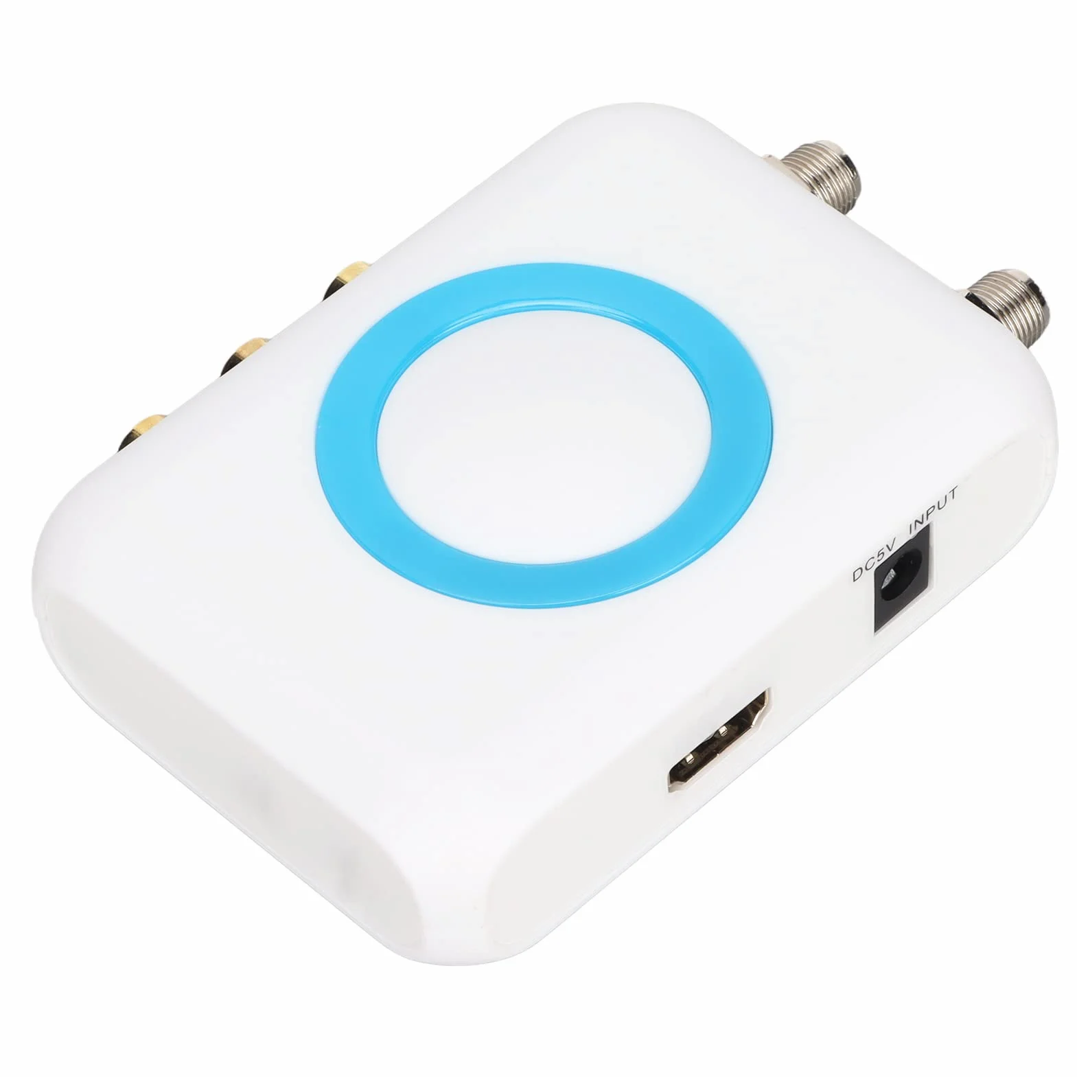 Dioche Koaxial-zu-HDMI-Adapter Koaxial-zu-HDMI-Adapter für Fernseher Abs Hdm66 Hd-Modulator Unterstützt Pal Ntsc-Format Ausgang zu Rf-Modulator für Heimfernseher-Ersatz