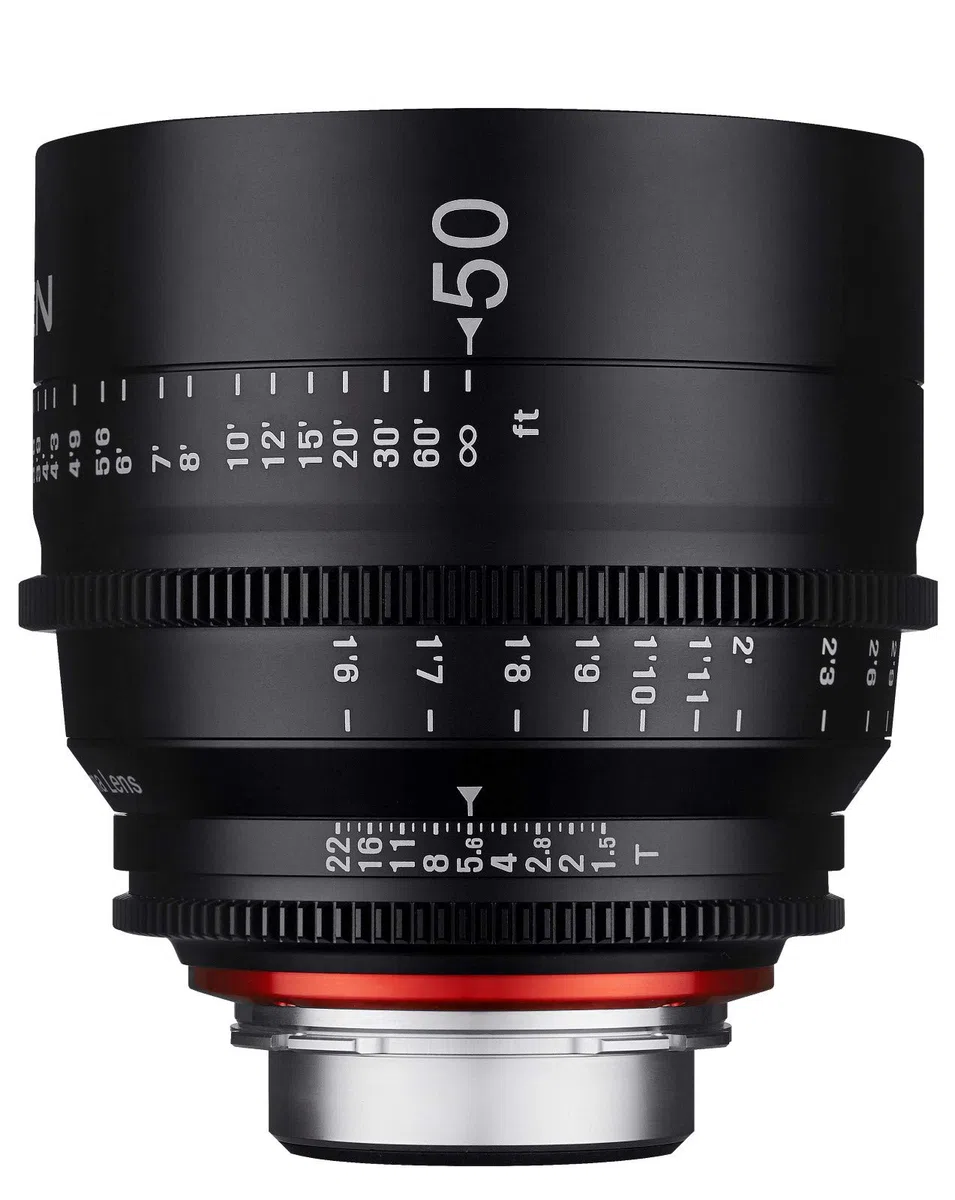 XEEN Cinema 50mm T1,5 Sony E Vollformat Objektiv MF Cine Video Lens für hohe Auflösungen mit Follow Focus Zahnkränze