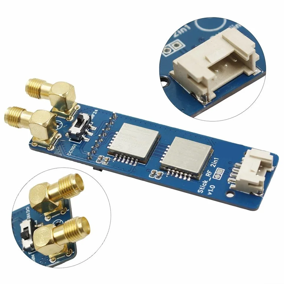 Besttoolifes 2-in-1 RF Modul für M5Stack für M5StickC PLUS2 für ESP32 Compact IoT Modul CC1101 für NR F24, kompatibel mit M5StickC PLUS2 DIY Elektronik (mit Schale)