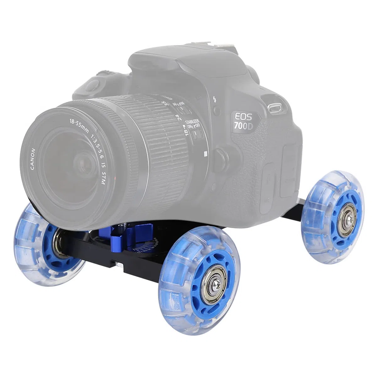 Skalierter Kamera-Tisch-Rollenschieber, Mini-verstellbare Desktop-Rollenschiene, Vielseitiger Kamera-Schieber für DSLR, Camcorder und Handys, mit 10 Kg Tragfähigkeit