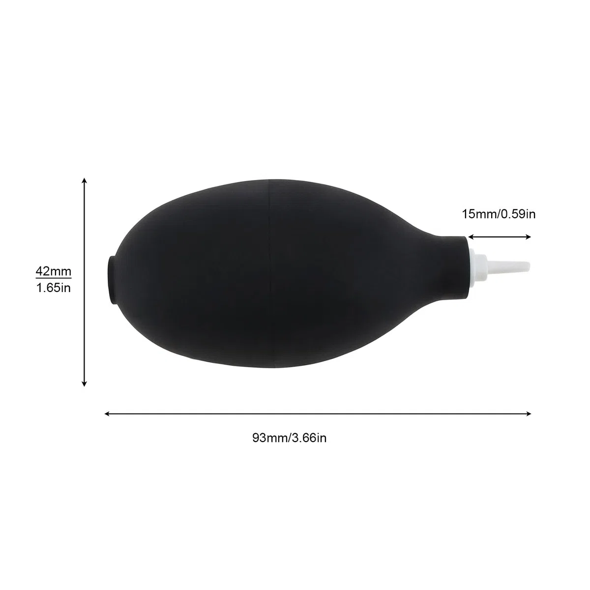 ChgImposs Mini-Luft-Staubgebläse, Gummiballpumpe, Reinigungswerkzeug mit Metalldüse für Elektronikgeräte, 1 Stück