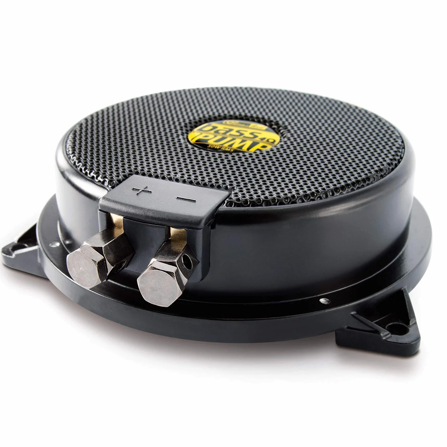 Sinuslive bassPUMP 4 Ohm Körperschallwandler, 50 W RMS Bass-Shaker für spürbaren Bass, Heimkino, Gaming-Stuhl, Sofa, Auto und SIM Racing, Body Shaker - 4 Ohm schwarz
