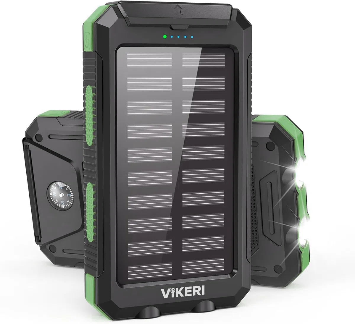 Vikeri Solar Powerbank 26800mAh, Powerbank Solar Wasserdichtes USB C 98