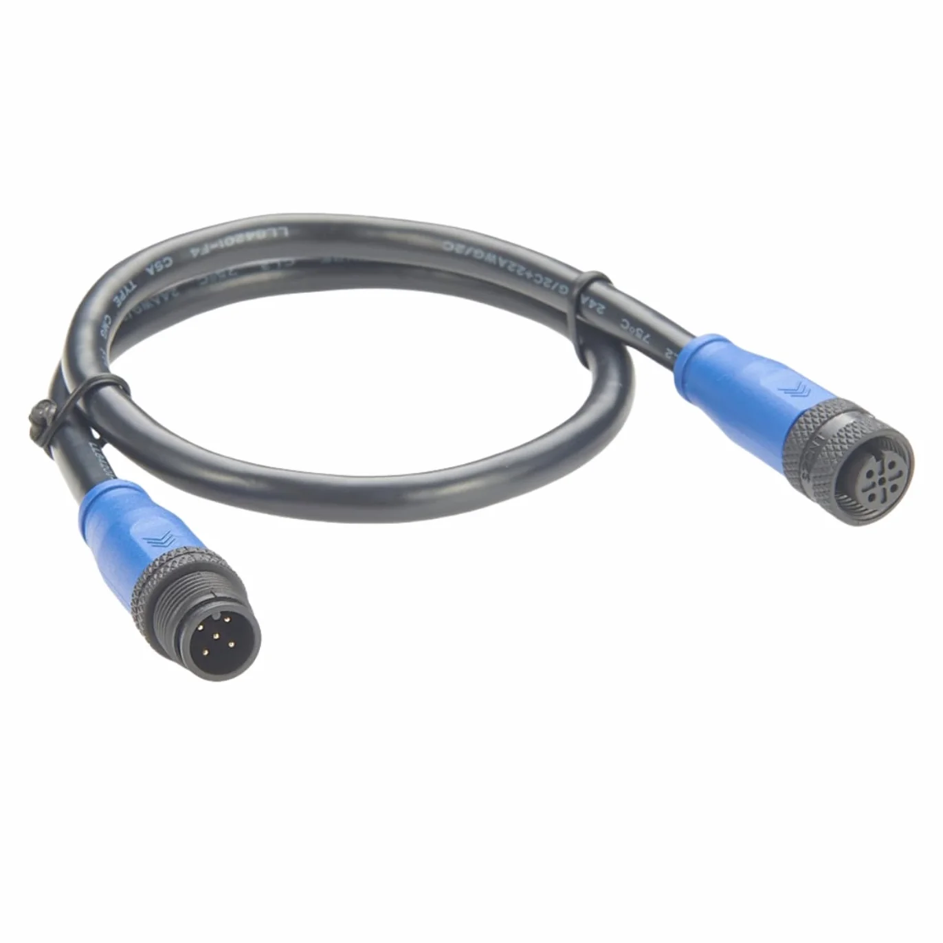 NMEA 2000 N2K Backbone Drop Kabel IP67 Micro-Change M12 A Code 5 Pin Stecker auf Buchse Verlängerungskabel für Garmin Lowrance Simrad B&G Navico DeviceNet CANOpen Can Bus Actuator Sensor (3 m)