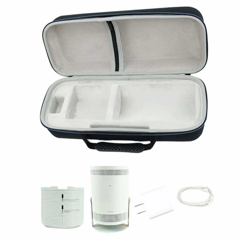 Tragbarer Projektor Koffer Kompatibel mit Samsung The Freestyle Projektor Portable Battery Pack - Schutztasche Eva Box