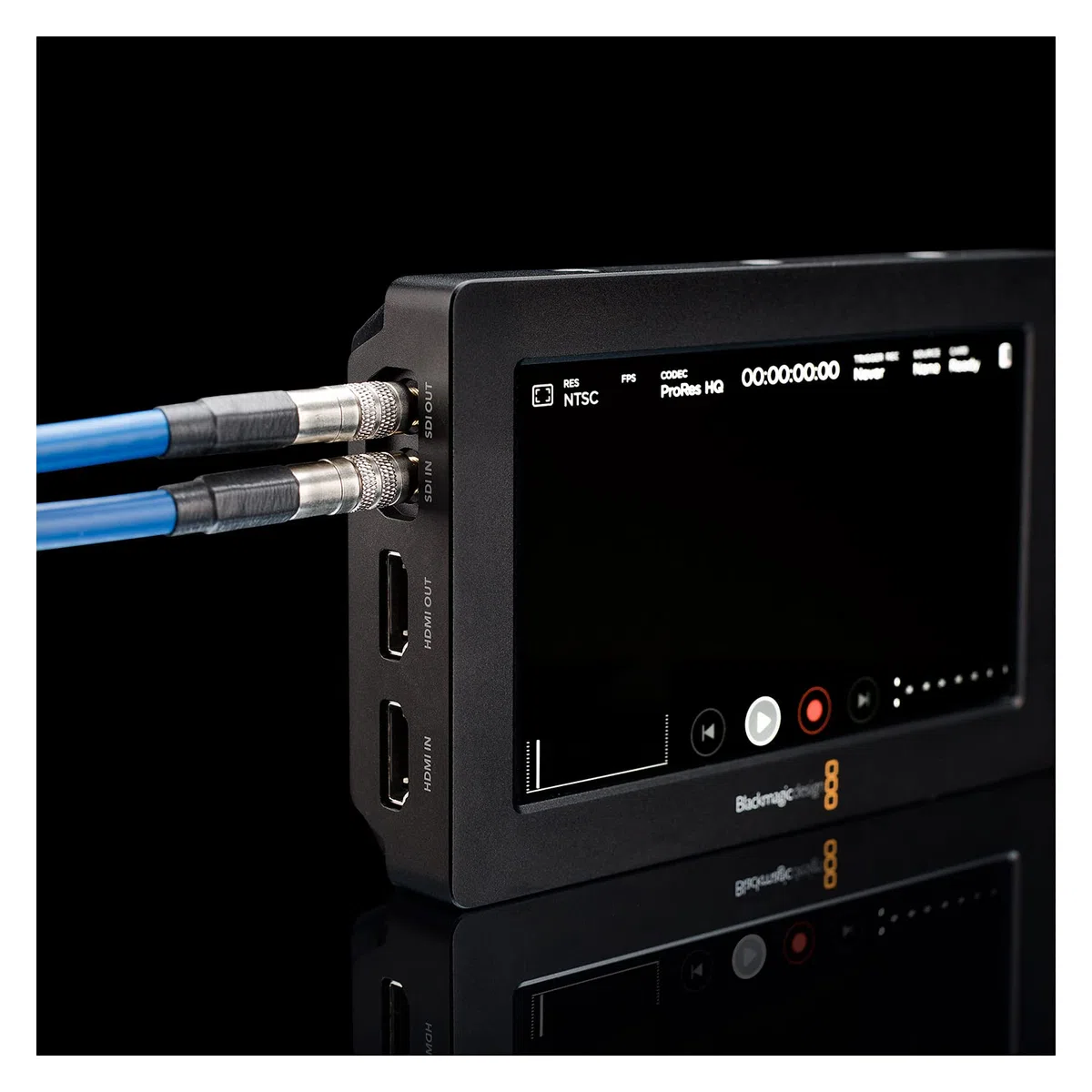 Sommer Cable 25cm Video- Adapterkabel SDI in/Out Video- DIN 1.0/2.3 Male auf BNC Stecker SC-Vector 0.8/3.7 für Blackmagic Aja Cards 75 Ohm - VTBER0025-SW-SW
