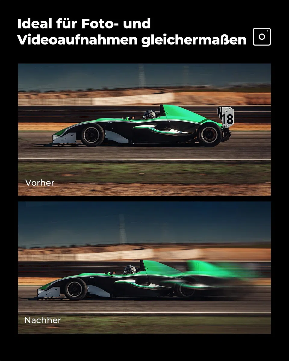 K&F CONCEPT 67mm Einzelbewegungsunschärfe-Effektfilter Optisches Glasprisma Spezialeffekt-Kameraobjektivfilter (Nano-B Serie)