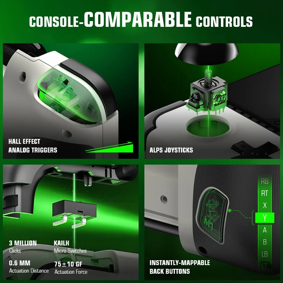 GameSir X2 Pro Mobile Game Controller für Android Type-C (100–179 mm), Handy-Controller für xCloud, Stadia, Luna, Apex, Diablo Immortal – 1 Monat Xbox Game Pass Ultimate – Passthrough Charging (weiß)