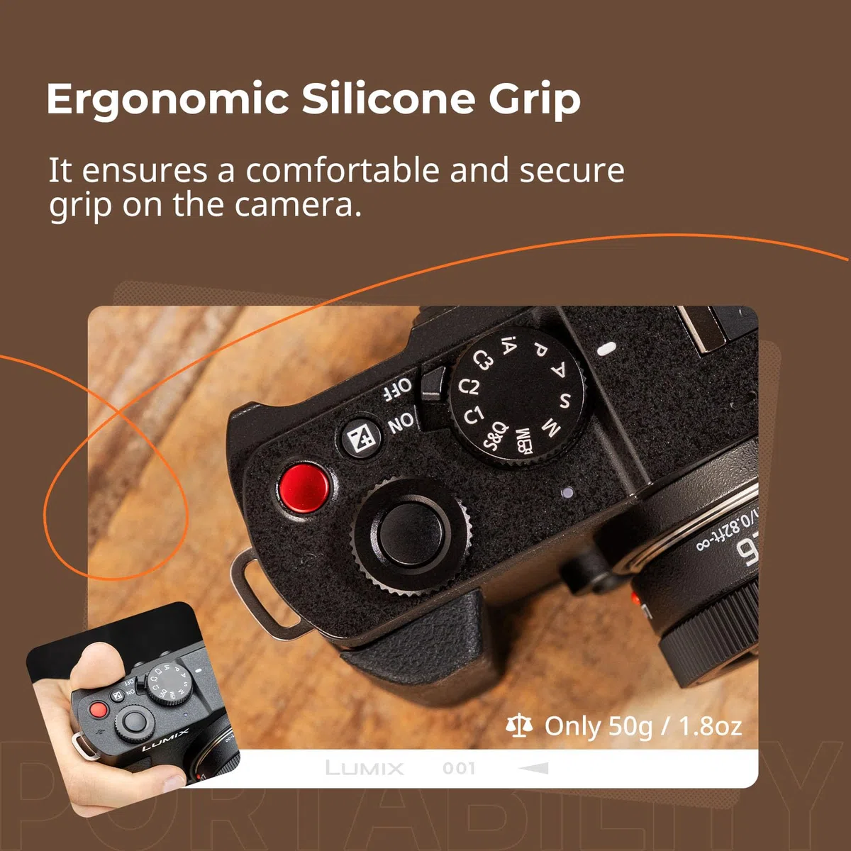 SMALLRIG L-Shape Handle L-förmiger Griff für Panasonic LUMIX S9 mit Ergonomischem Silikongriff, Eingebauter Schnellwechselplatte für Arca zum Schnellen Einschalten von Stativen/Handaufnahmen - 4517