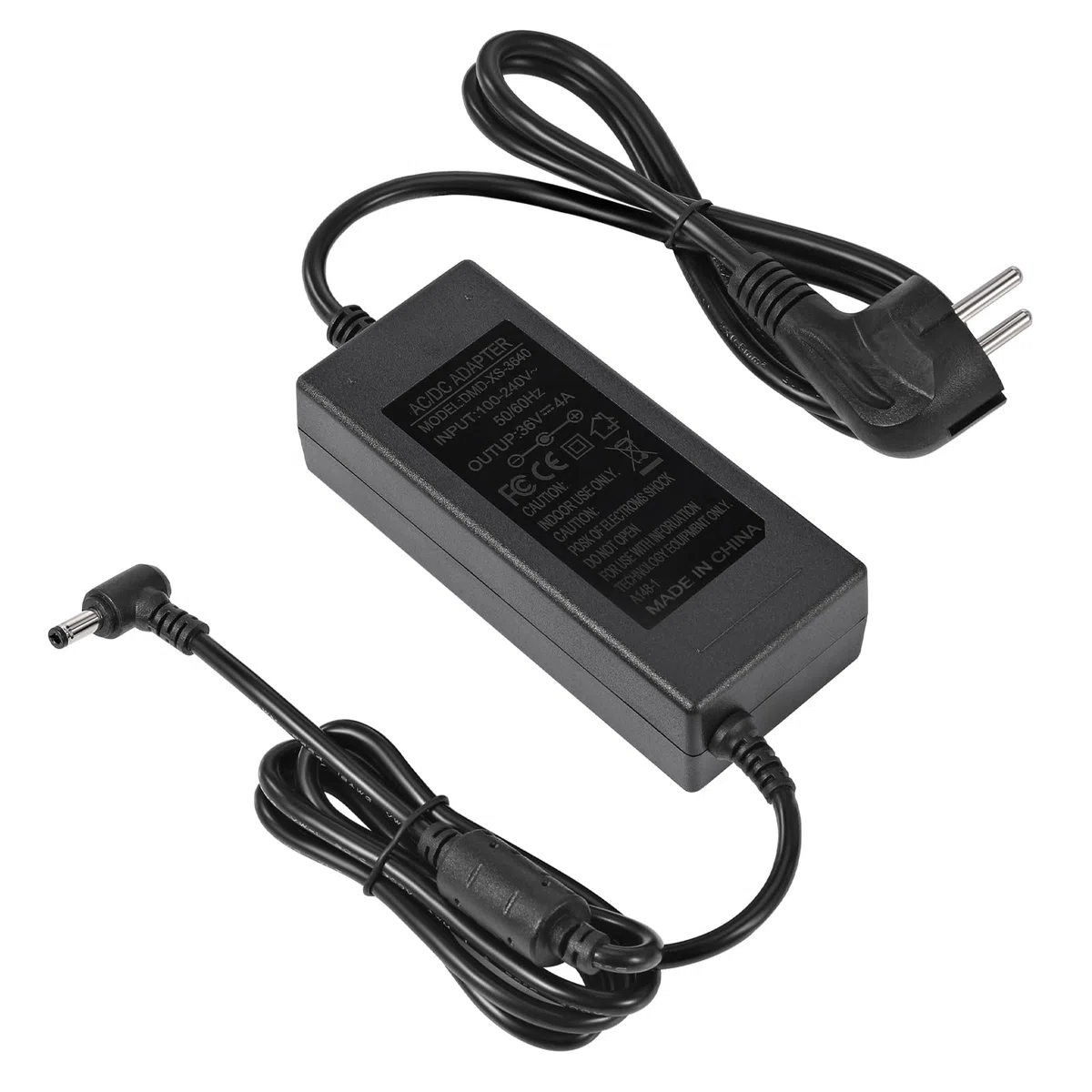 36V 4A Netzteil Adapter, AC 100V-240V to DC 36V 4A 144W Spannungswandler LED Trafo Transformator Stromversorgung 5,5mm x 2,5/2,1mm Stecker, Universal Netzadapter für LED Strip,LCD Monitor,CCTV Kameras