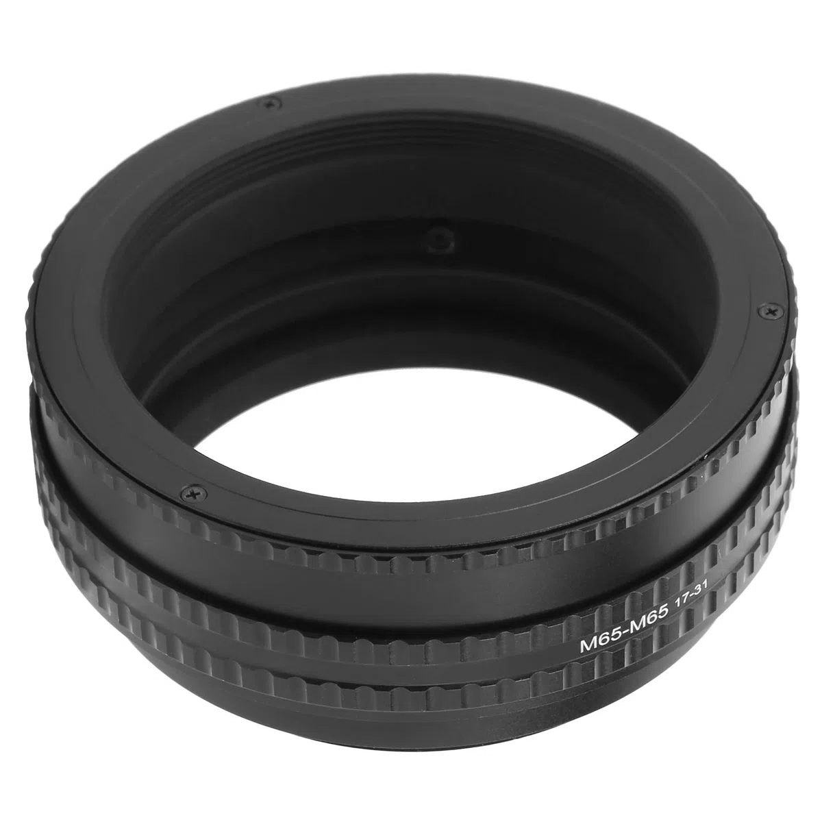 Sxhlseller Fokussierbarer Helikoid-Adapter, 17-31MM Einstellbarer Fokussierrohr-Adapterring für Makrofotografie, Vergrößerungs-Makroobjektiv-Fokussierrohr für M65 Helikoid-Montage