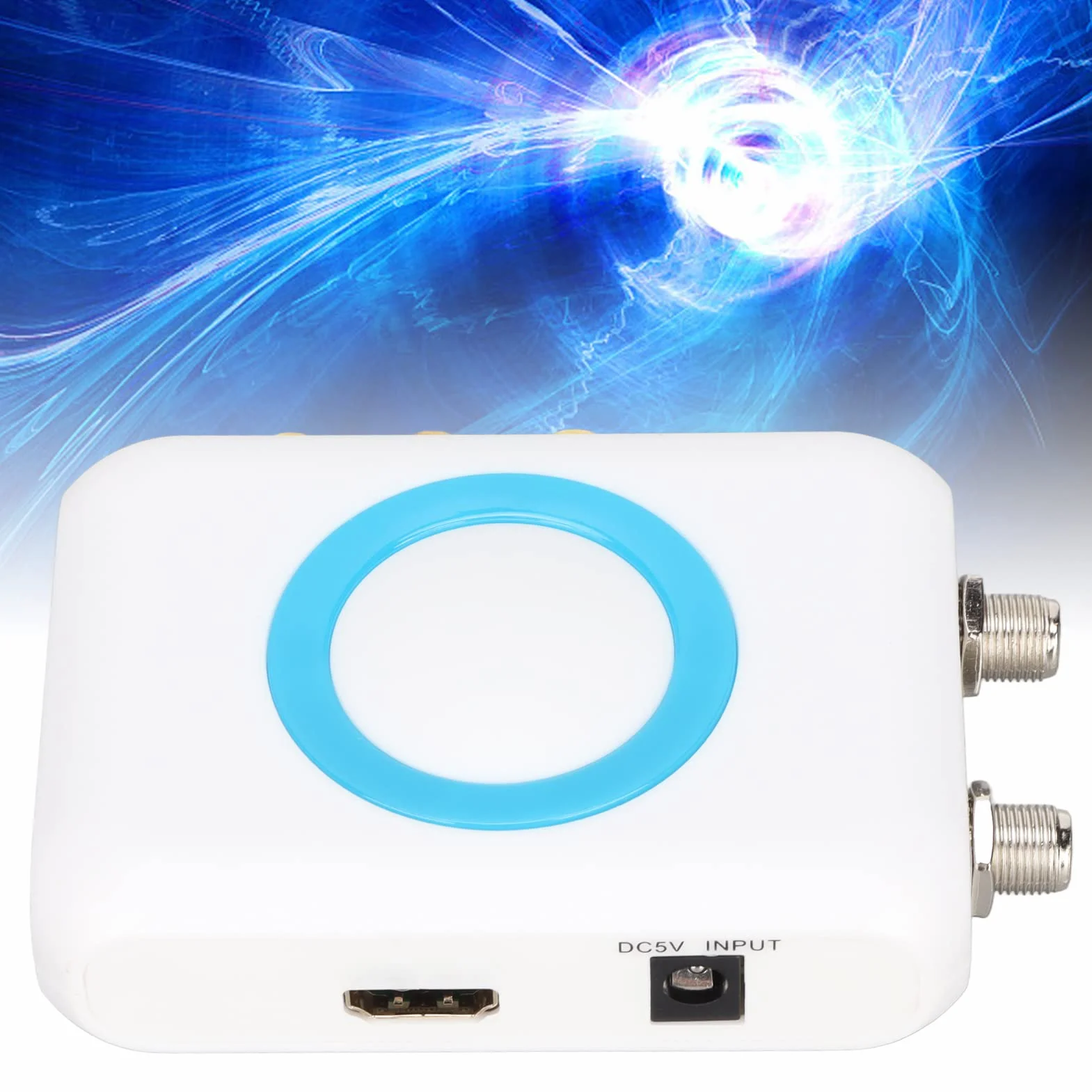 Dioche Koaxial-zu-HDMI-Adapter Koaxial-zu-HDMI-Adapter für Fernseher Abs Hdm66 Hd-Modulator Unterstützt Pal Ntsc-Format Ausgang zu Rf-Modulator für Heimfernseher-Ersatz
