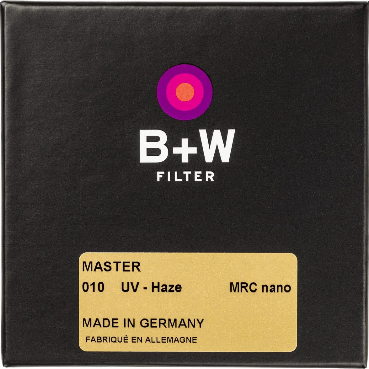 B+W UV-Filter MRC Nano Master 39mm (16x vergütet, Slim, Premium), 1101496, Black