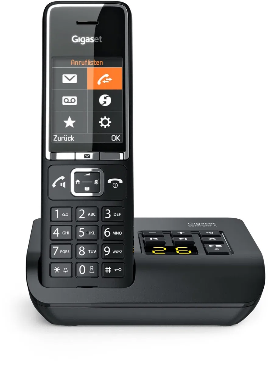 Gigaset Comfort 550A Analog Telephone Caller Id Black, S30852-H3021-B104