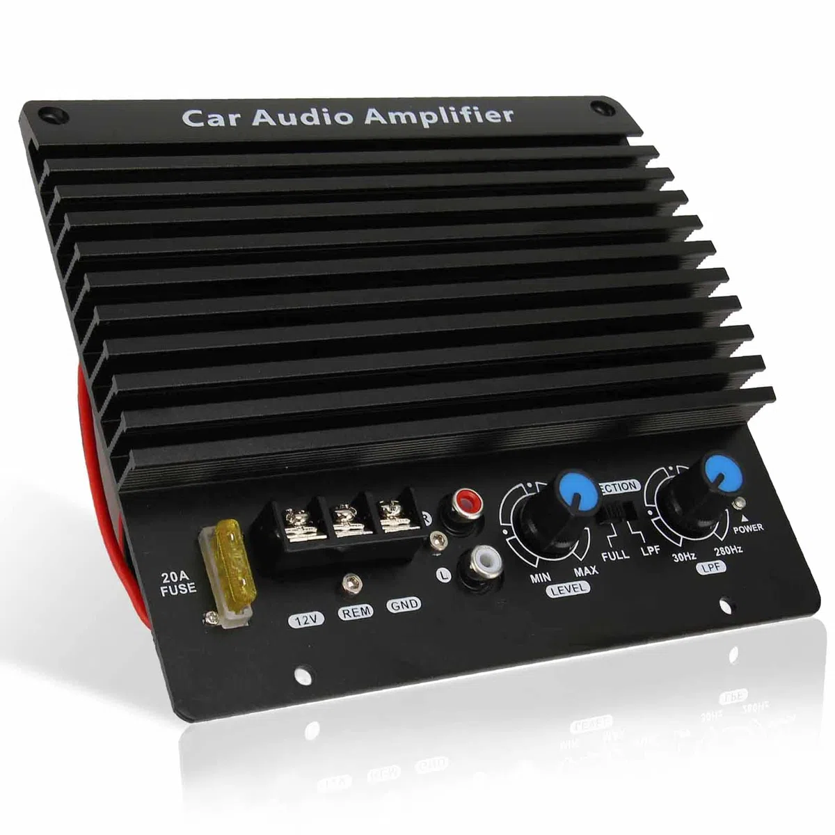 FK205 Auto-Leistungsverstärker, 1000 W Auto-Audio-Hochleistungsverstärker-Verstärkerplatine Leistungsstarke Bass-Subwoofer-Platine 12 V für 8-12-Zoll-Basslautsprecher