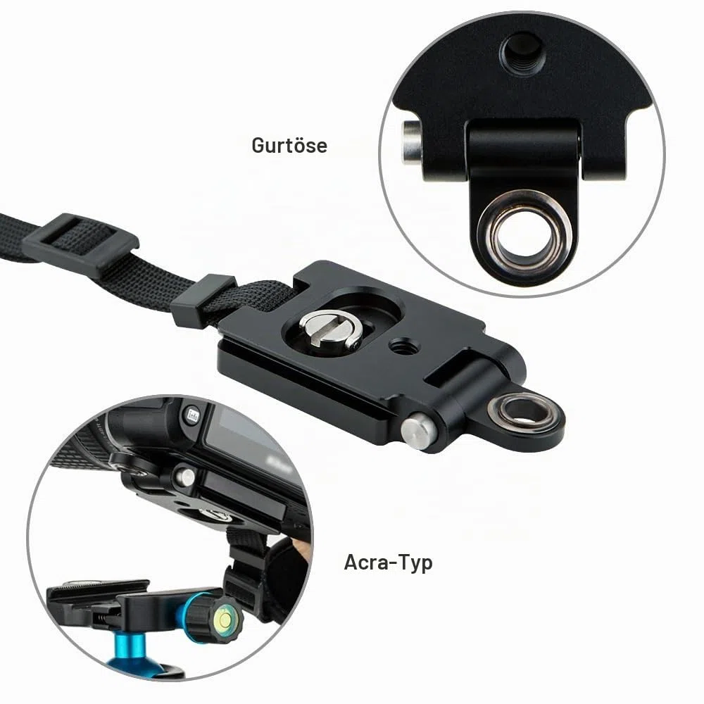 JJC Handschlaufe für DSLR Kamera Canon Nikon Olympus Sony Panasonic Pentax(mit Arca Swiss Type Plate)