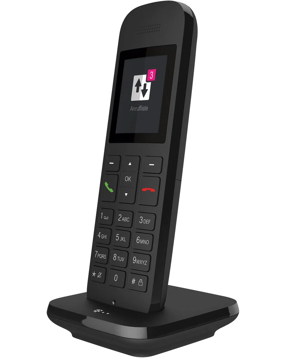 Telekom Speedphone 12 schnurloses DECT Telefon mit Farbdisplay HD Voice Freisprechen für Speedport Smart Pro