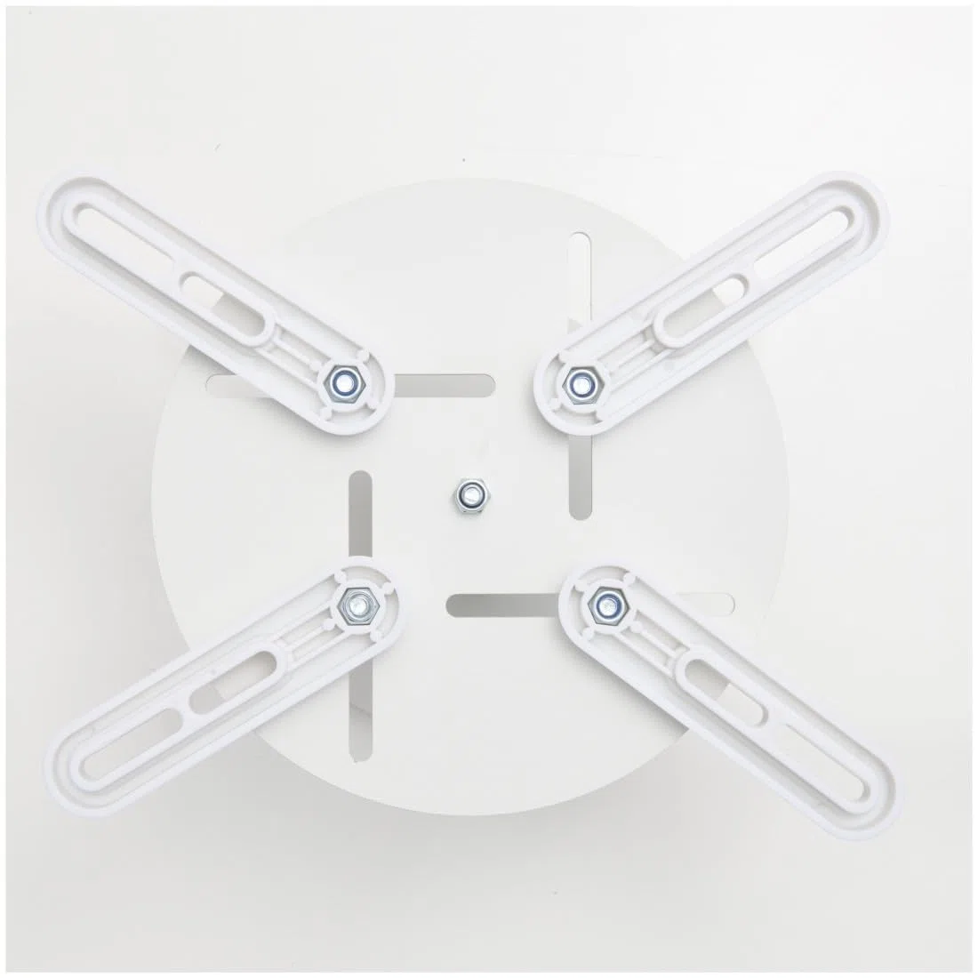 Hama Beamer Deckenhalterung, höhenverstellbar, 360° schwenkbar, neigbar (Beamer Halterung für Decken und Schrägen, universal für Beamer, Projektoren bis 15kg, ideal fürs Heimkino) weiß