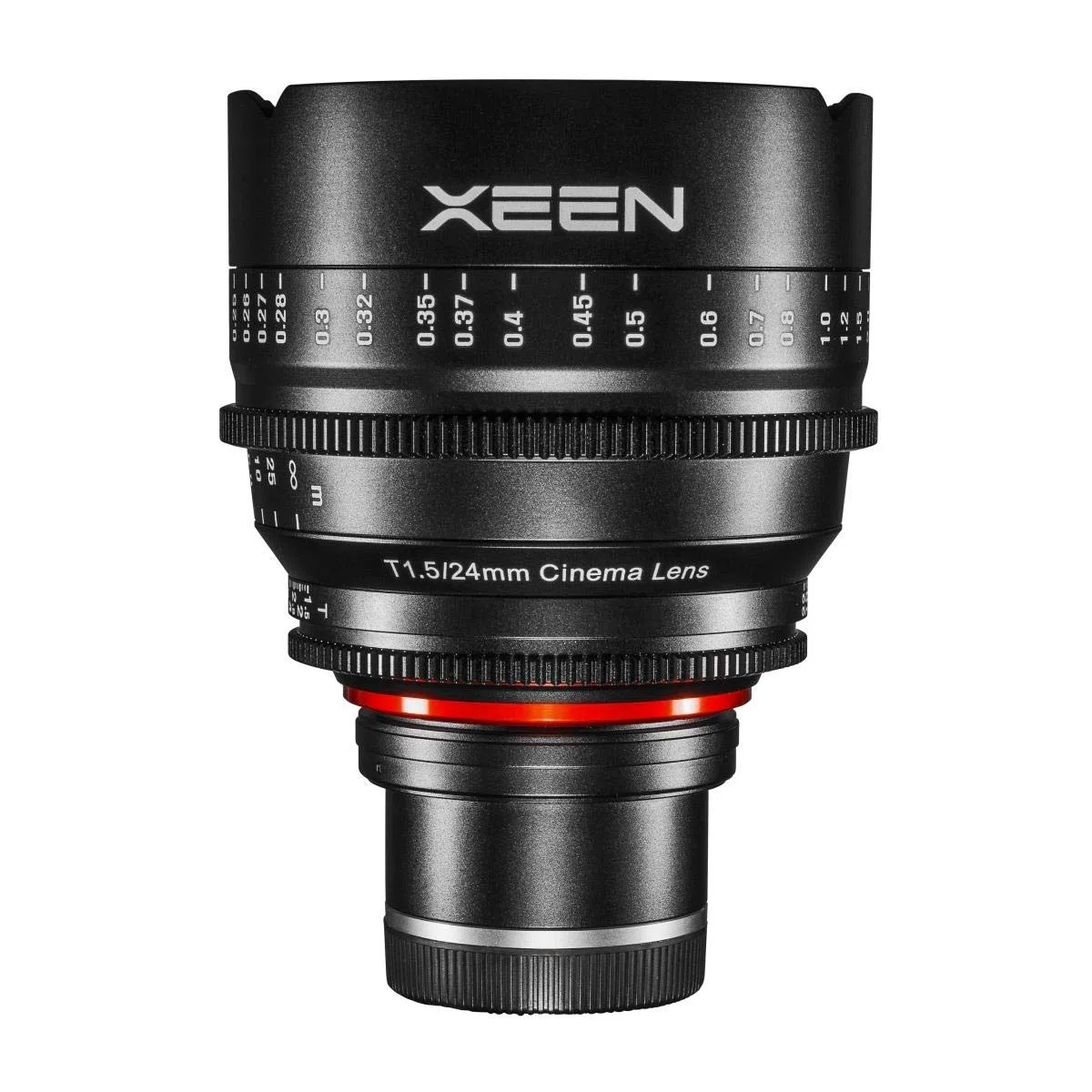 XEEN Cinema 24mm T1,5 Sony E Vollformat Objektiv MF Cine Video Lens für hohe Auflösungen mit Follow Focus Zahnkränze