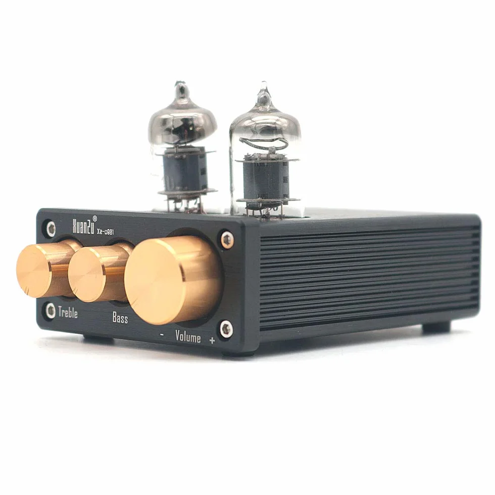 DollaTek 6J1 Mini-Röhrenvorverstärker Audio Hi-Fi Stereo-Vorverstärker Höhen-Basssteuerung