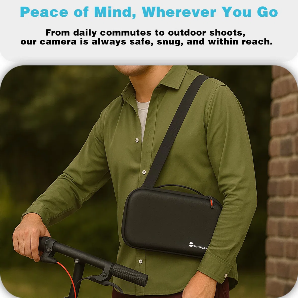 SKYREAT Tragetasche für OSMO 360 Case, kompatibel mit Action Invisible Selfie Stick, Tragbare Reisetasche für DJI Omso 360 Adventure Combo Zubehör