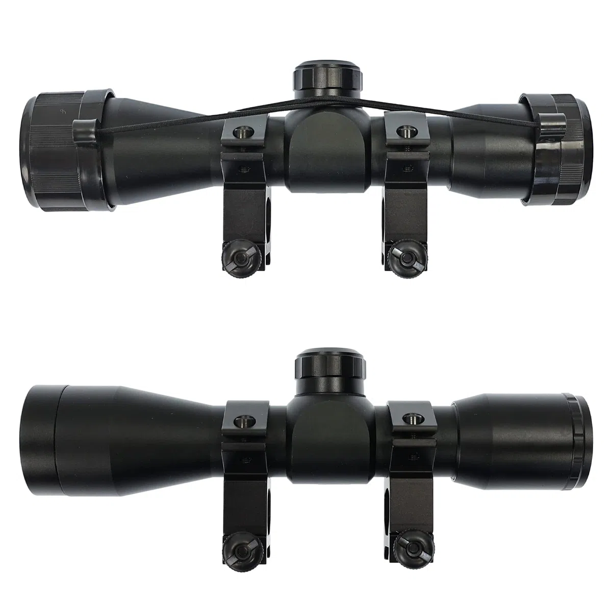 X-Bow FMA 4x32 – Zielfernrohr | aus Aluminium hat eine feste 4-fache Vergrößerung und ist mit einem Absehen 8 ausgestattet, die Optik mit 32mm Linse