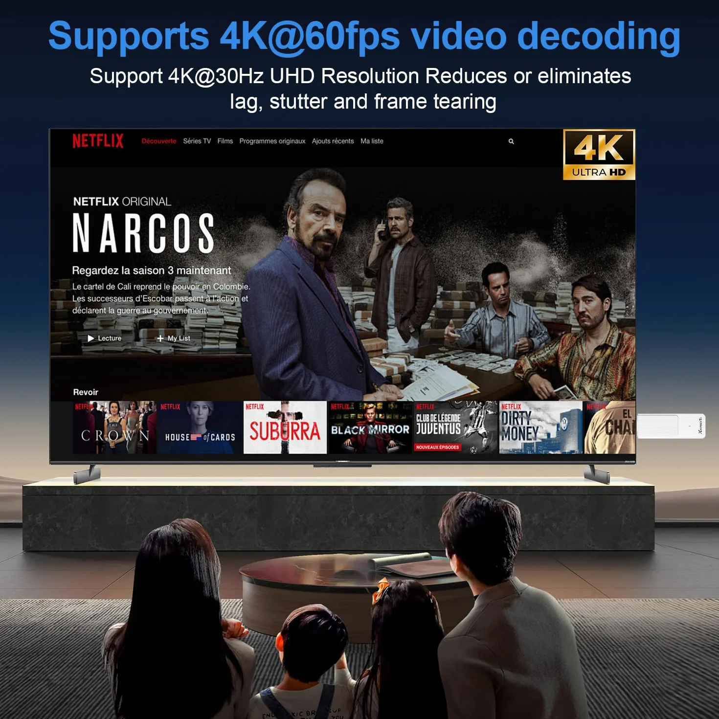 Android TV Stick 14.0 Neuestes 2026 4K Ultra HD TV-Stick Box 2 GB RAM 16 GB ROM RK3518 CPU Unterstützt 2,4/5GHz WiFi 6 BT 5.0, HDR10 Smart Streaming Media Player mit Assistant Sprachfernbedienung Weiß