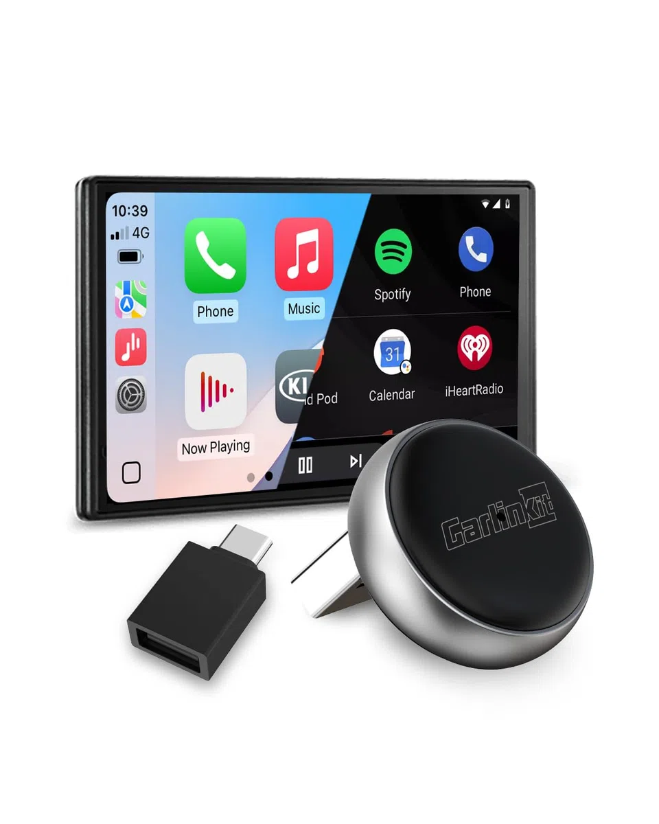 Carlinkit Wireless CarPlay & Android Auto Adapter – Mini Ultra 3, wandelt OEM-Kabelverbindung in kabelloses CarPlay/Android Auto für iPhone & Android 11+, USB-A/Type-C Plug & Play, Online-Upgrade