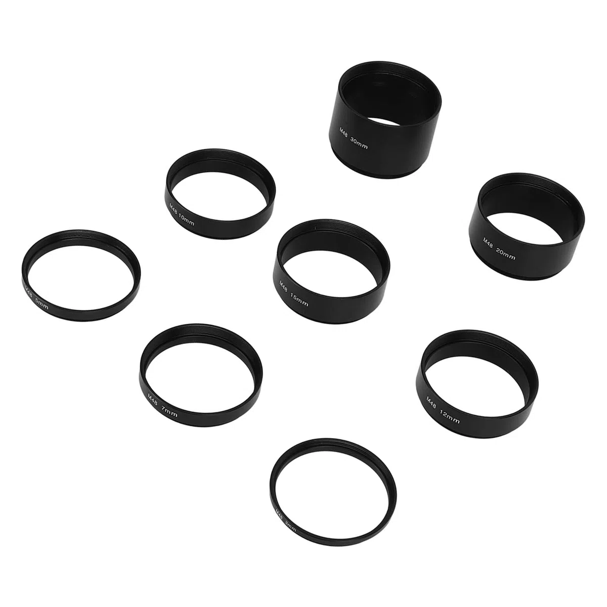 Brennweite Verlängerungsrohr-Kit M48X0.75 Astronomisches Verlängerungsrohr-Kit mit variabler Kombination, eliminiert unnötiges Licht für Fotografie