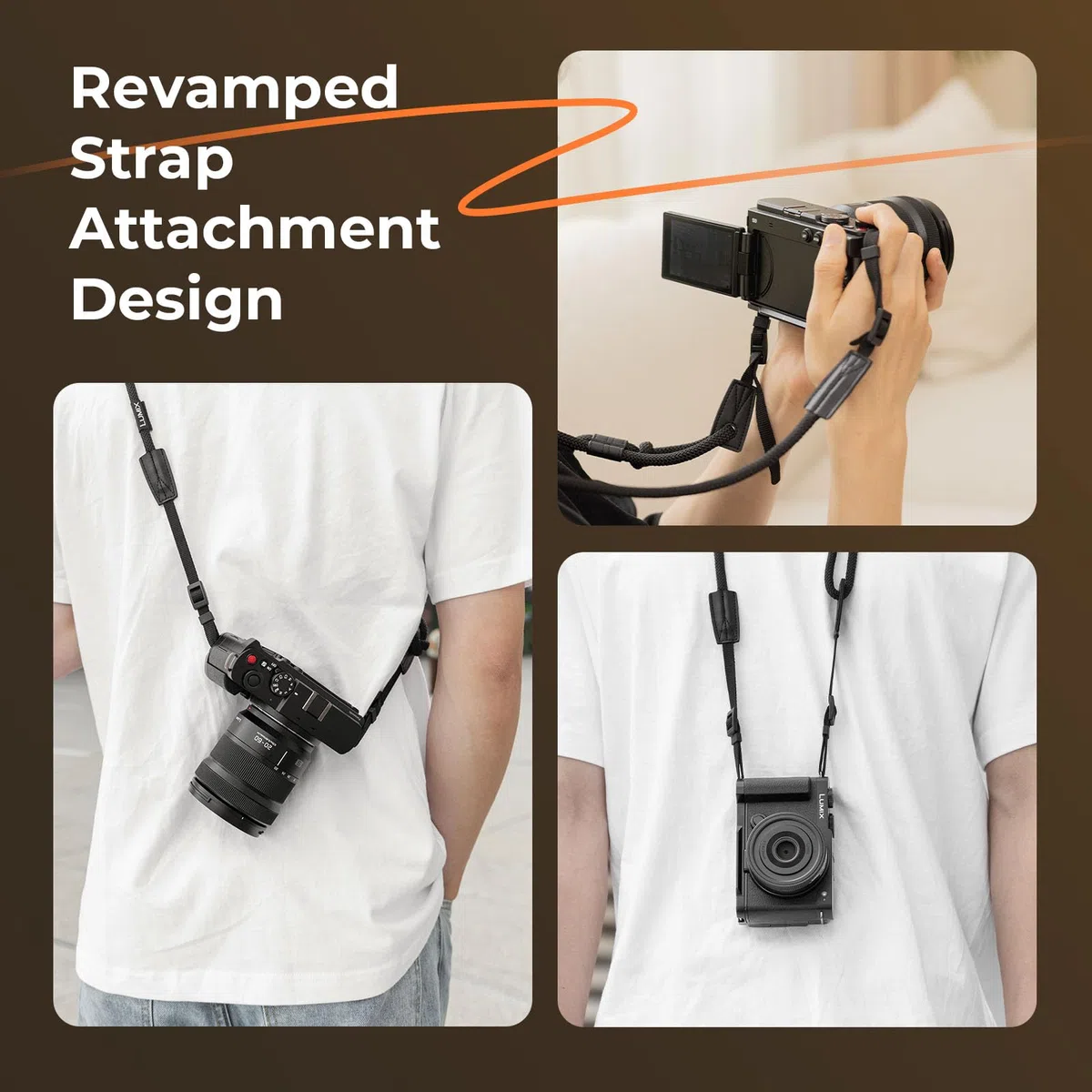 SMALLRIG L-Shape Handle L-förmiger Griff für Panasonic LUMIX S9 mit Ergonomischem Silikongriff, Eingebauter Schnellwechselplatte für Arca zum Schnellen Einschalten von Stativen/Handaufnahmen - 4517