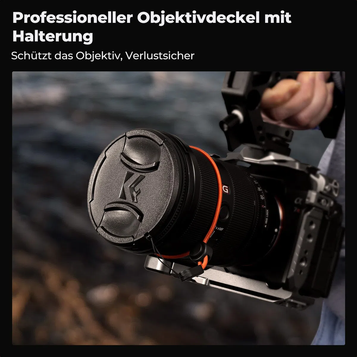 K&F CONCEPT Filter 55mm Polfilter CPL HD Optisches Glas mit Multi-Nano-Beschichtung mit Objektivdeckel, Filter+Objektivdeckel Kit (Nano-Xcel)