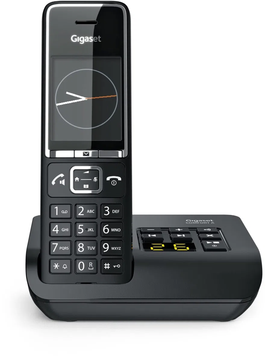 Gigaset Comfort 550A Analog Telephone Caller Id Black, S30852-H3021-B104