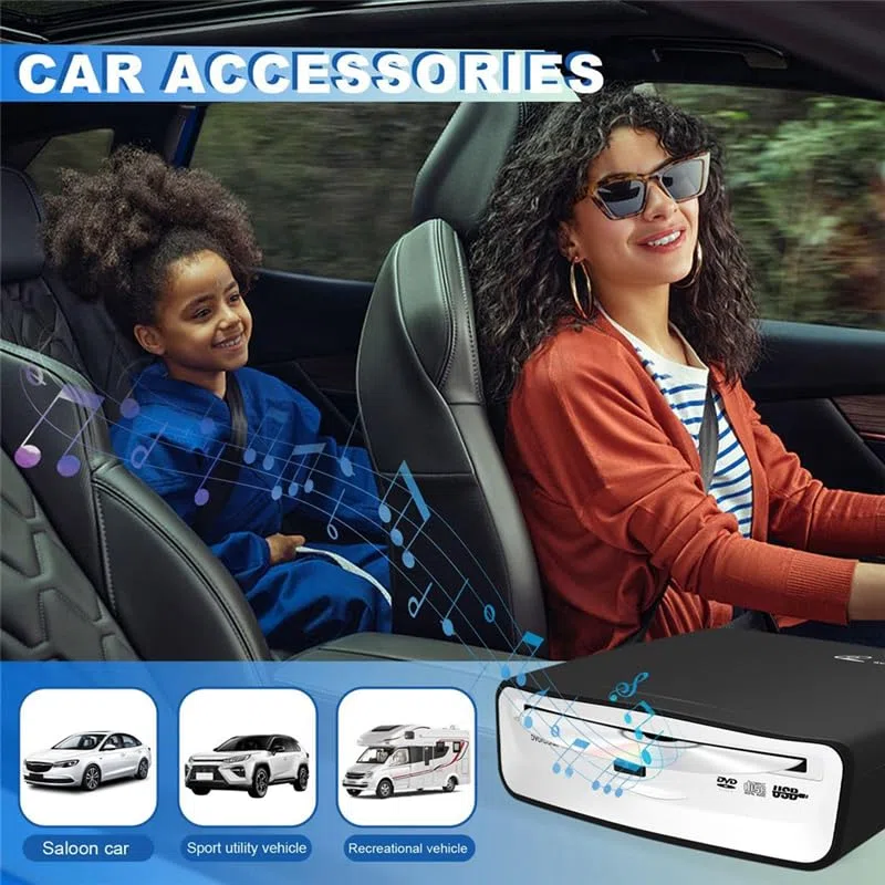USB 2.0Schnittstelle Autoradio CD/DVD Dish Box Player Externe Stereoanlage für Android