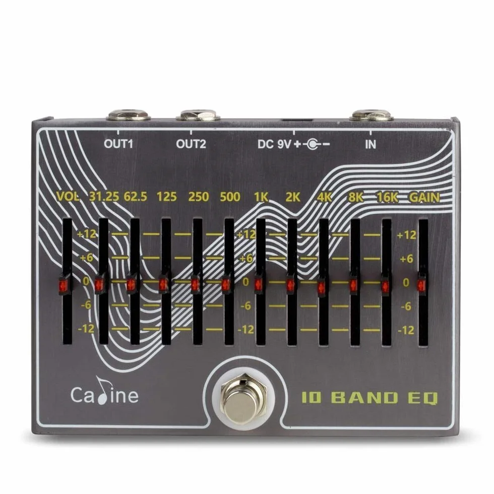 Caline CP-81 »10-Band Graphic EQ« Equalizer | Boden-Effektgerät