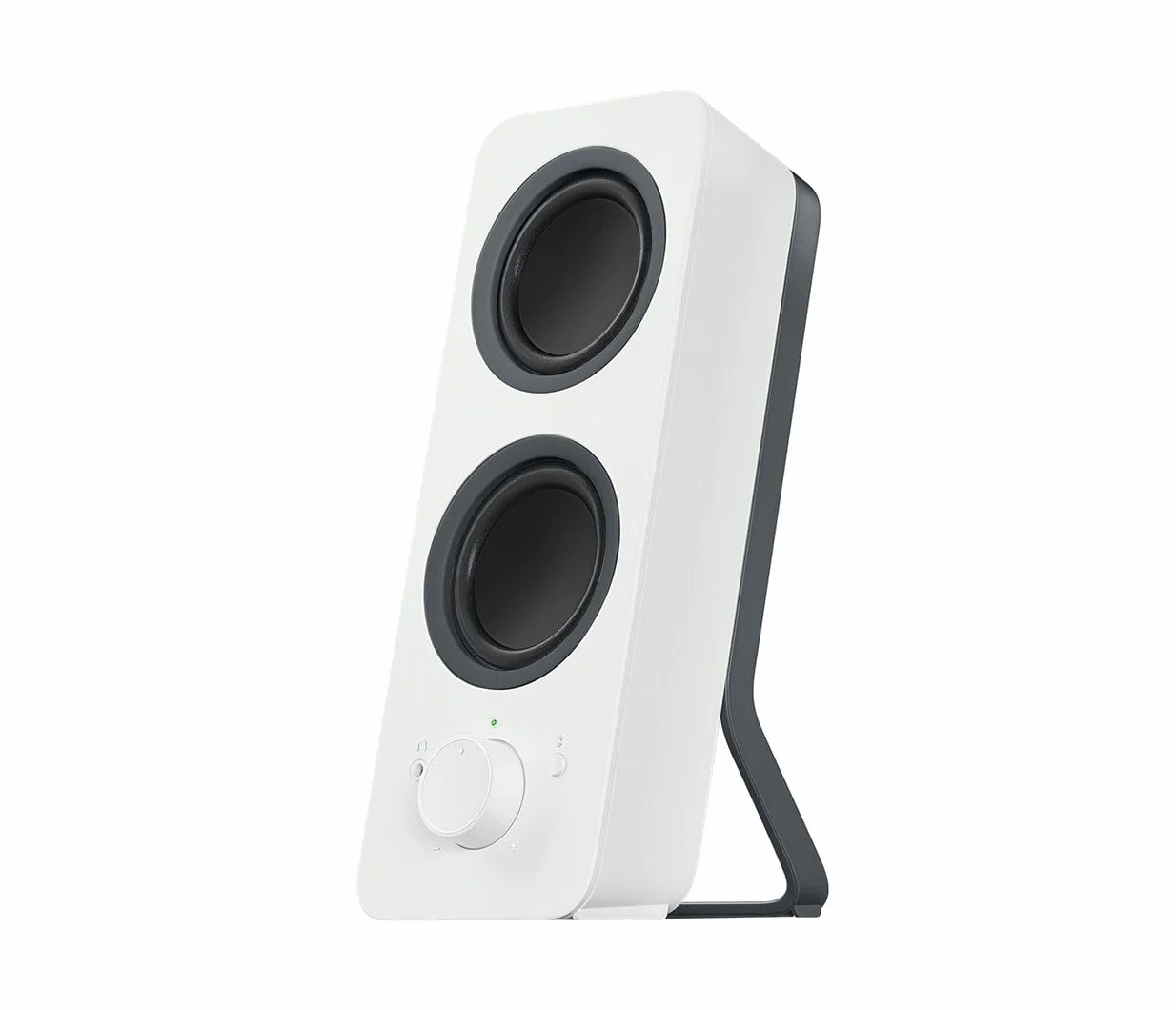 Logitech Z207 Kabelloser PC-Lautsprecher, Bluetooth, Stereo Sound, 10 Watt Spitzenleistung, 3,5 mm Eingang, Kopfhörerbuchse, Easy-Switch Feature, EU Stecker, PC/TV/Tablet/Handy - Weiß